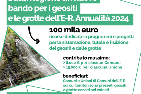 Bando regionale su geositi e grotte dell'Emilia-Romagna: annualità 2024