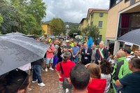Alluvione. Sopralluogo del presidente Bonaccini a Casola Valsenio (Ra)